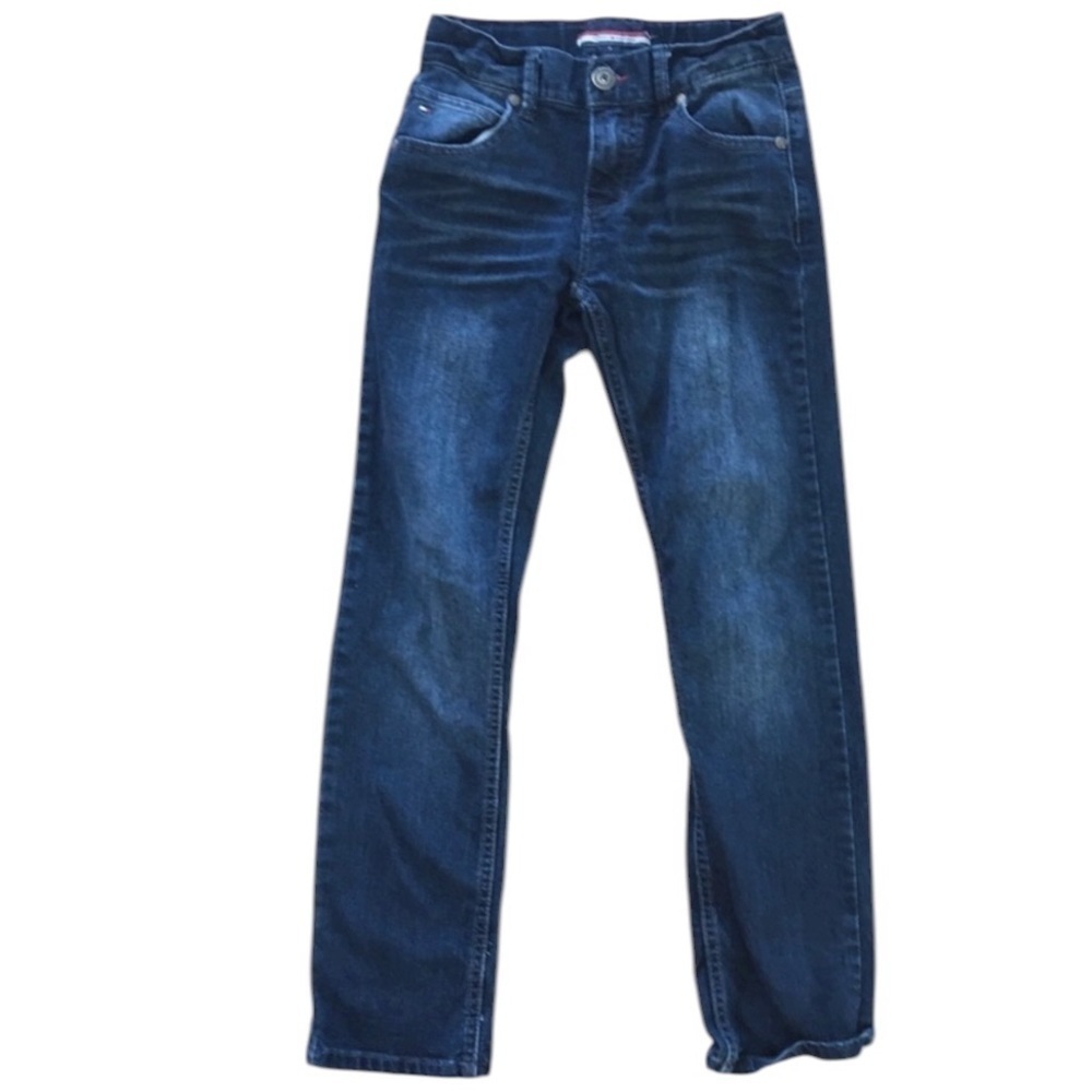 Tommy Hilfiger Kids Stretch Skinny Jeans Size 8 Regular Dark Wash Denim